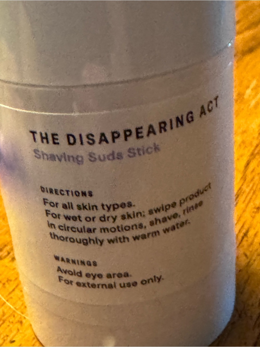 WYO'S The Disappearing Act Shaving Suds Stick — Lavender & Silver Packaging - Picture 8 of 9
